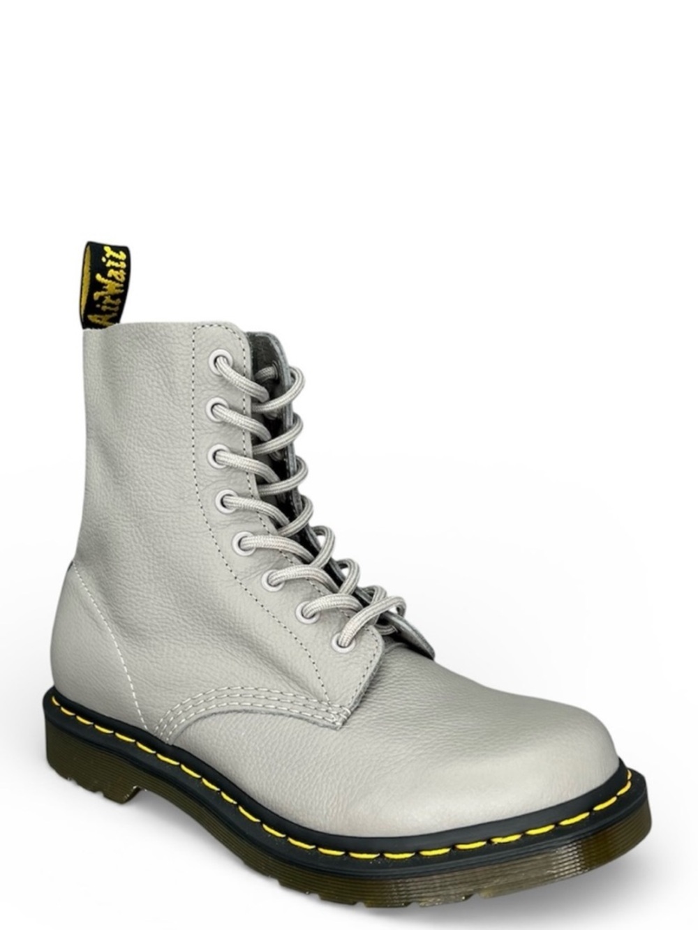Dr. Martens Pascal Boots Zinc Gray Virginia Leather Boots Womens Size 9 Like New